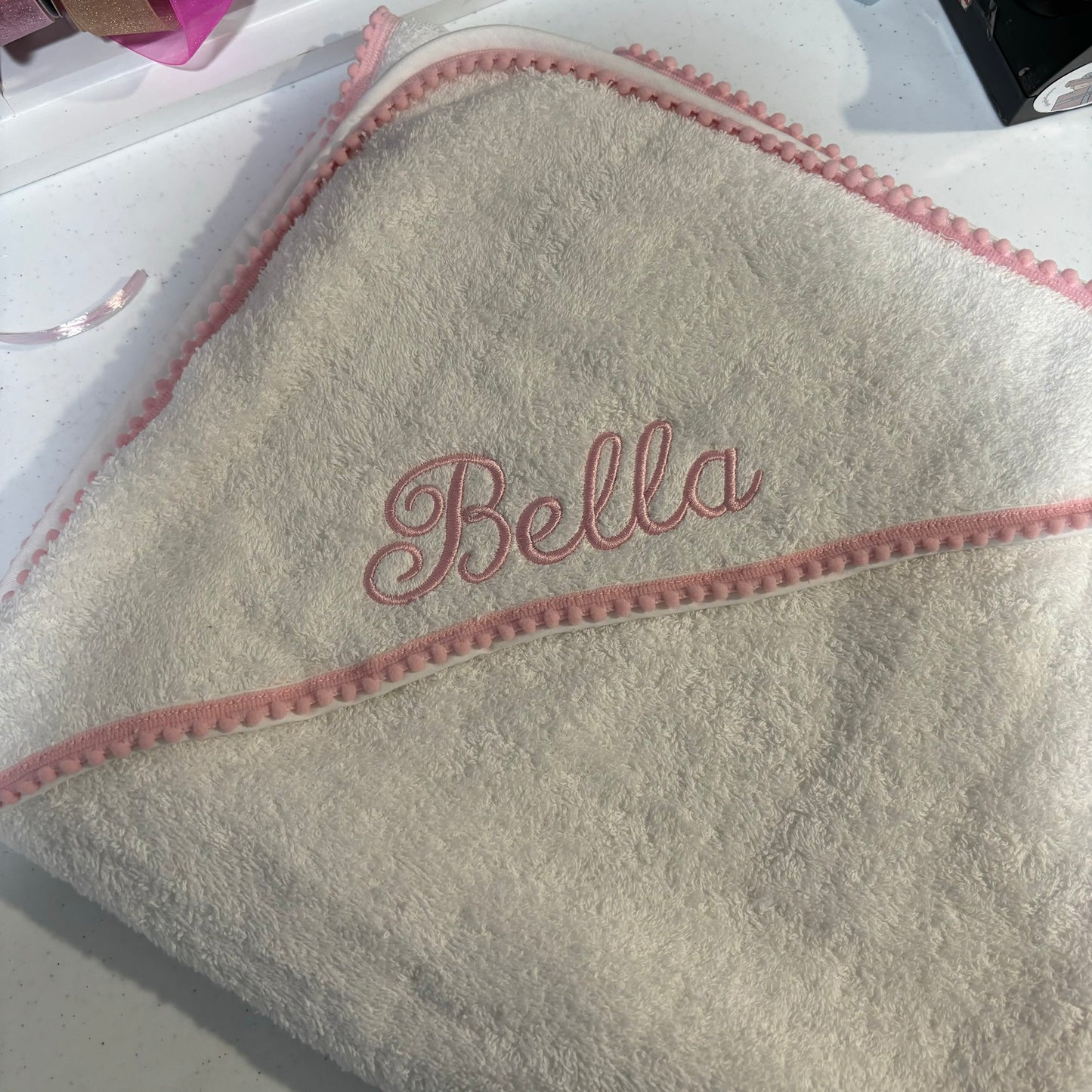 IMPERFECT Bella Pompom Trim Towel