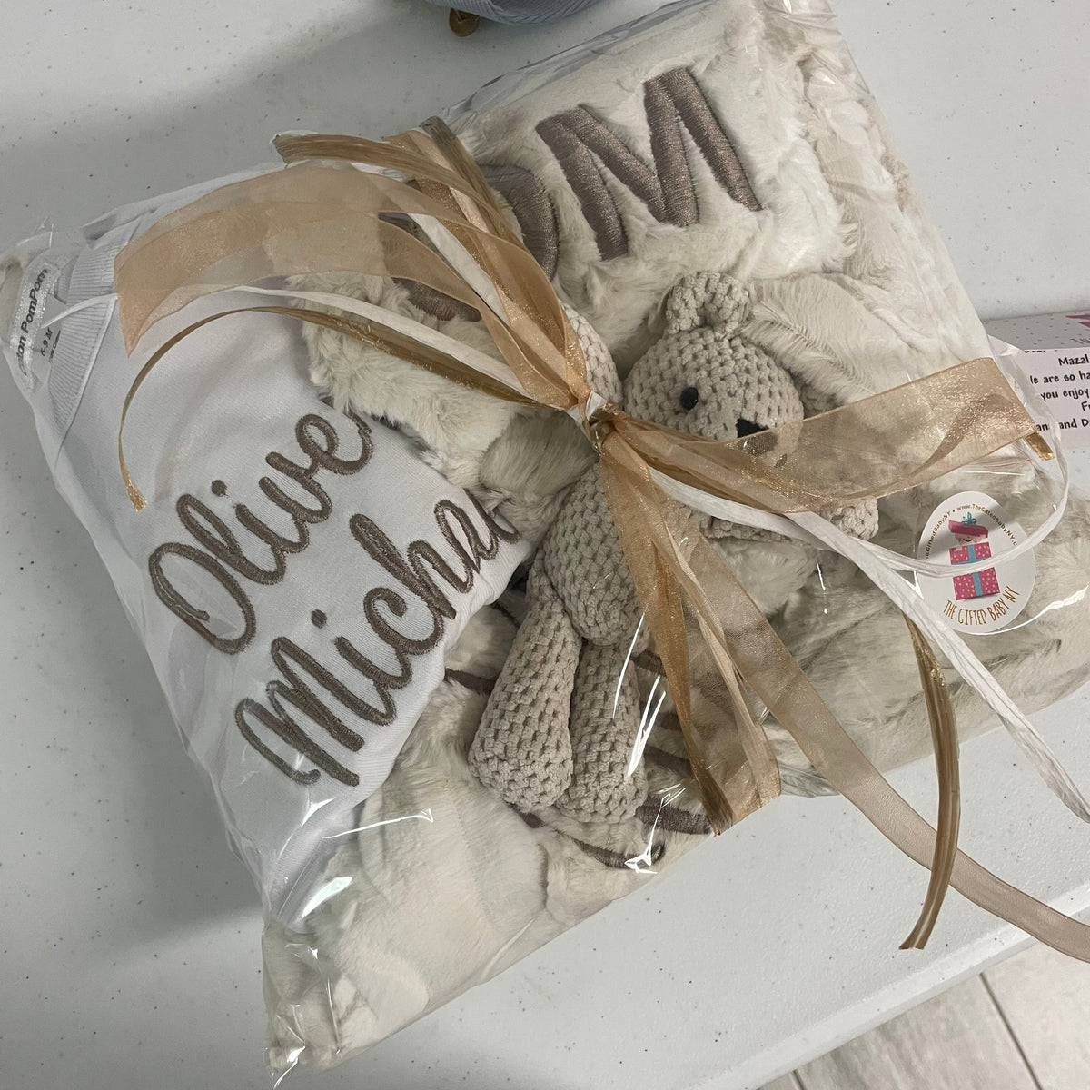 Ivory Petals Stroller Blanket
