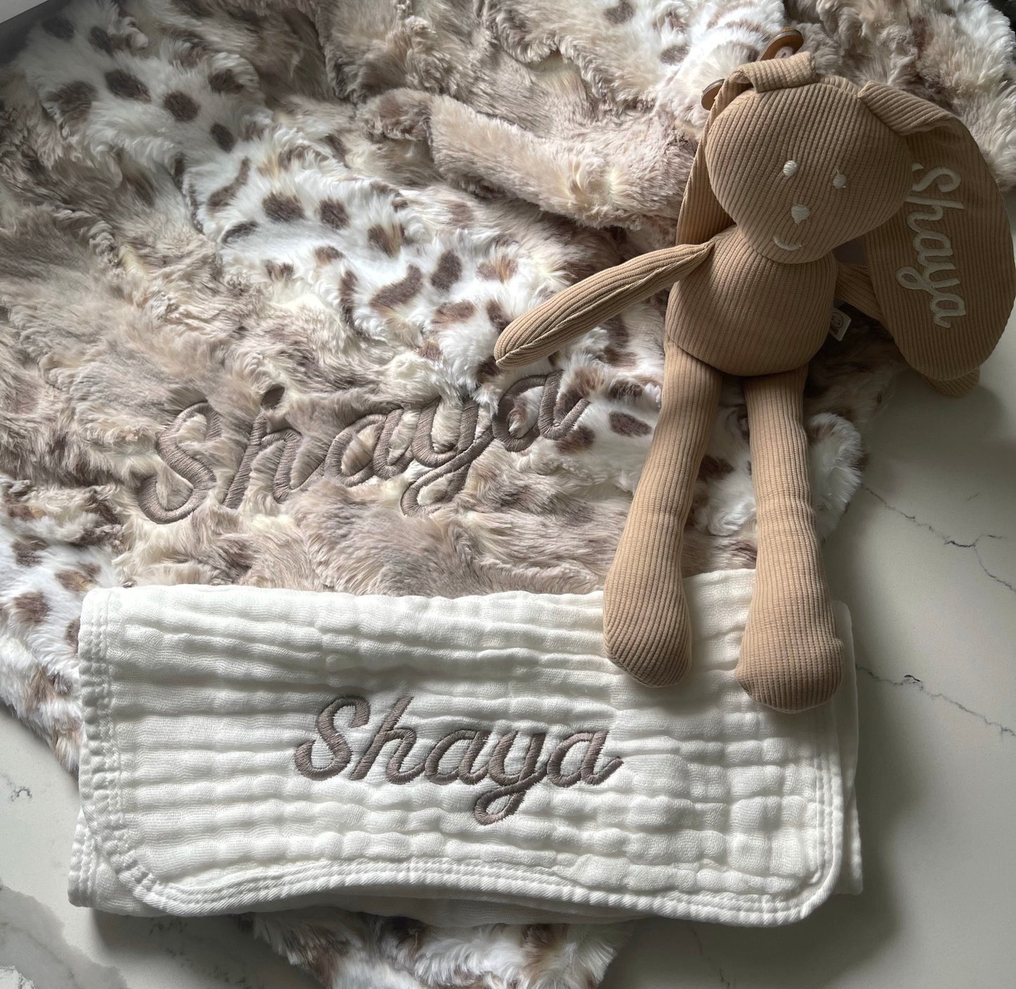 Sand Bunny (With Embroidery on Ear)