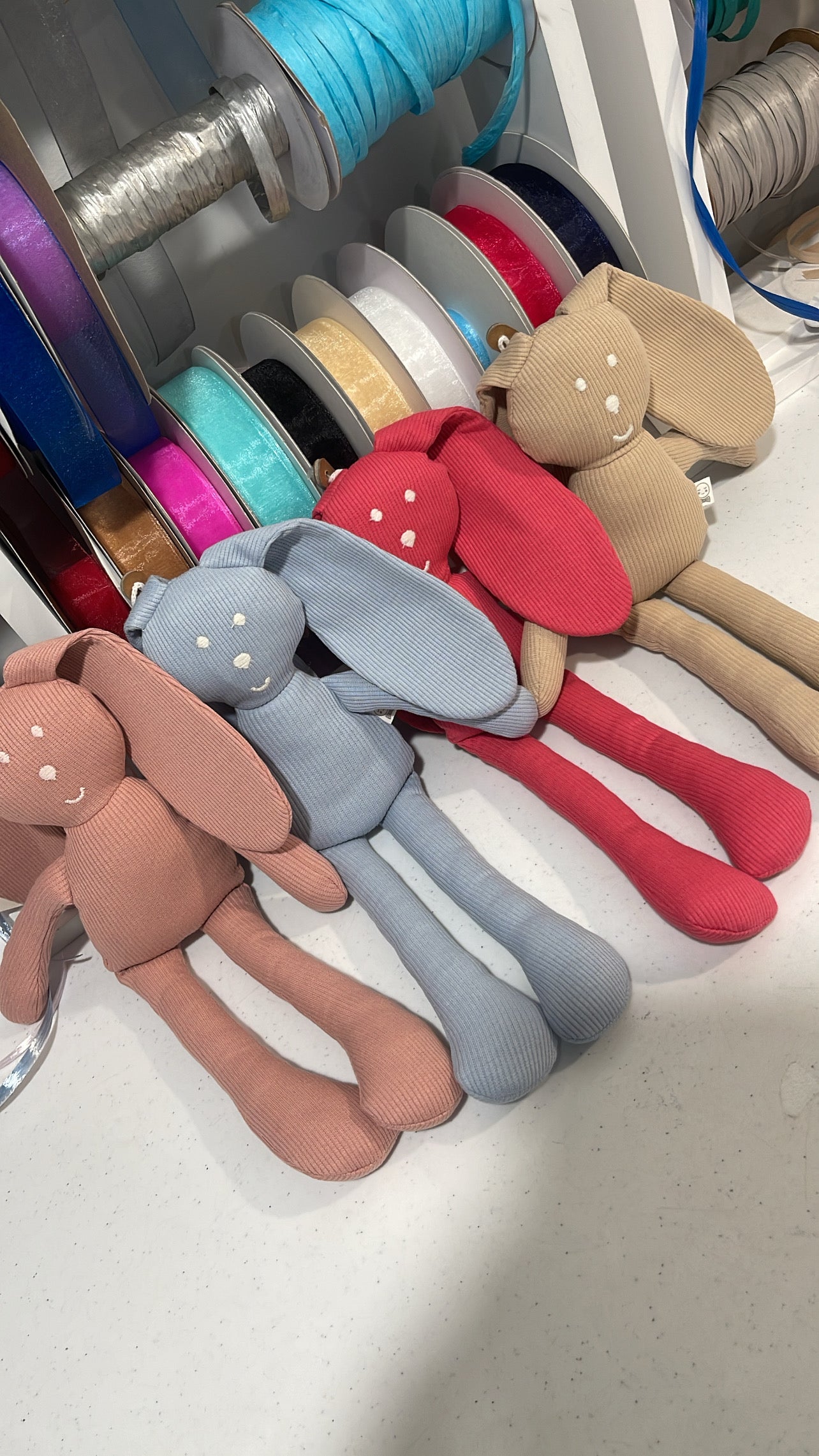 Blush Pink Bunny (With Embroidery on Ear)