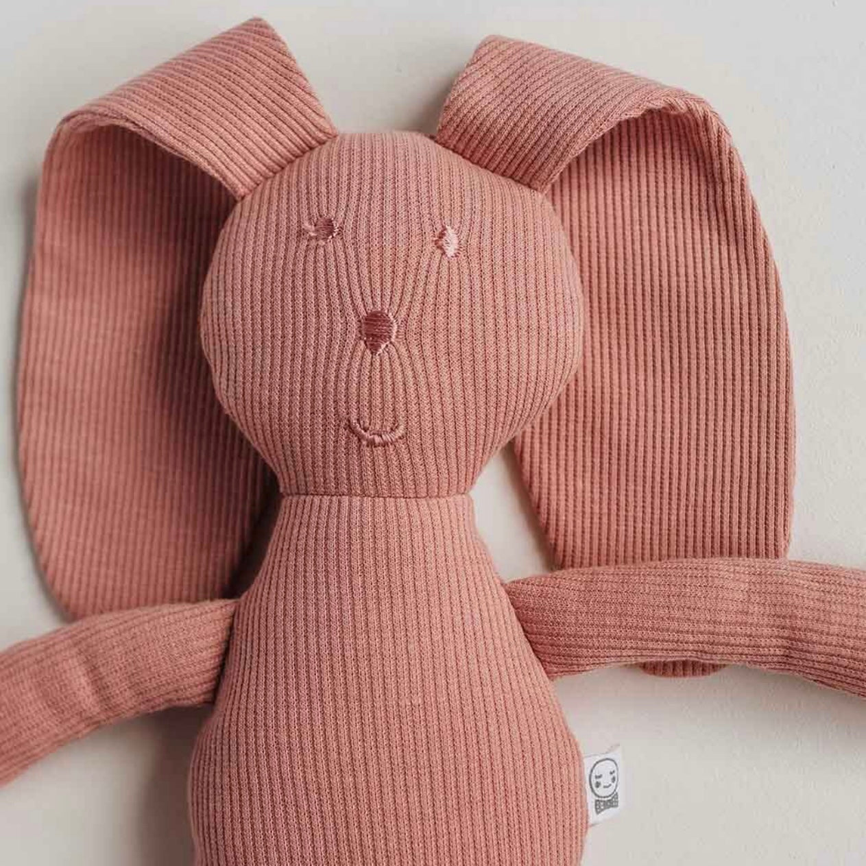 Blush Pink Bunny (With Embroidery on Ear)