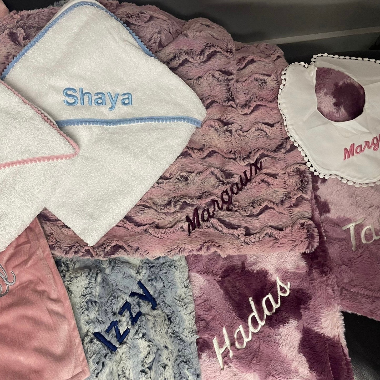 Raspberry Blend Stroller Blanket