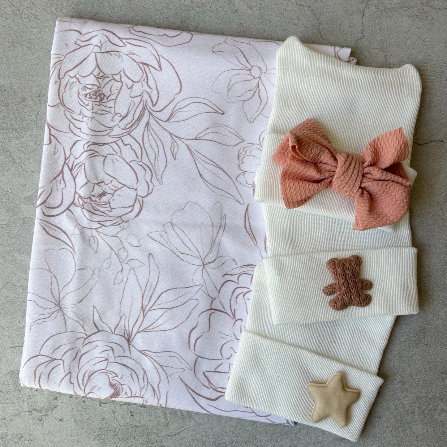 Floral Sketch Swaddle