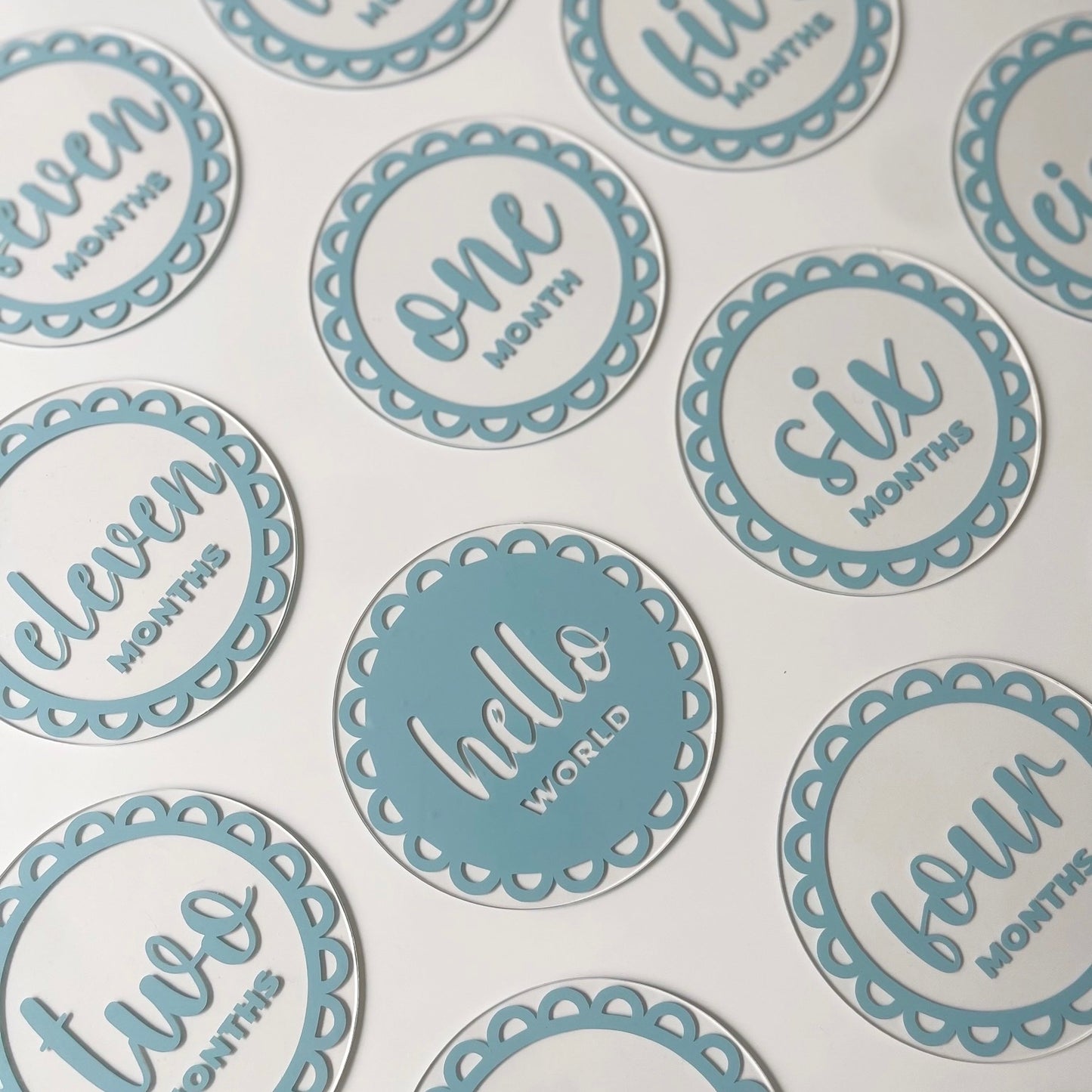 Acrylic Milestone Set (Vintage Blue)