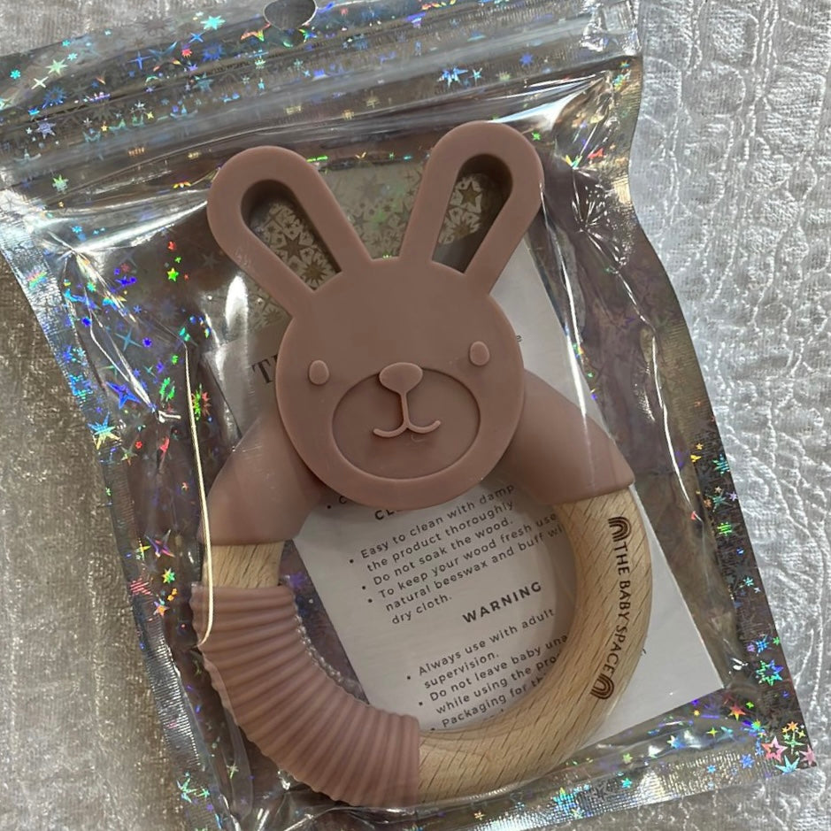 Bunny Teether (Dusty Pink)