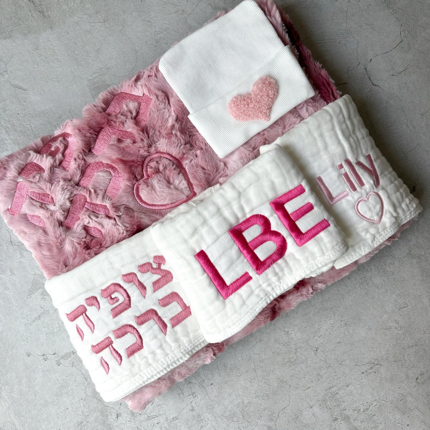 Pink Tie-Dye Stroller Blanket