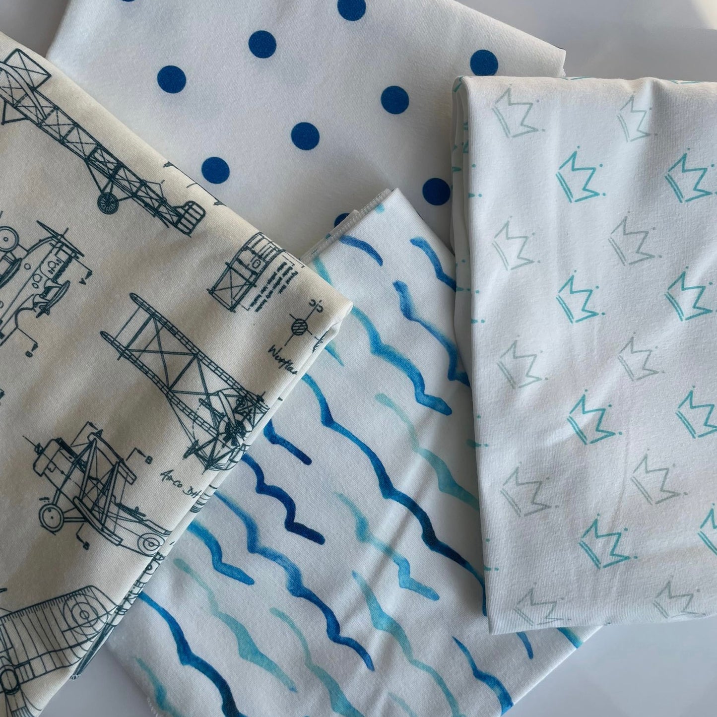 Mini Crowns Printed Swaddle