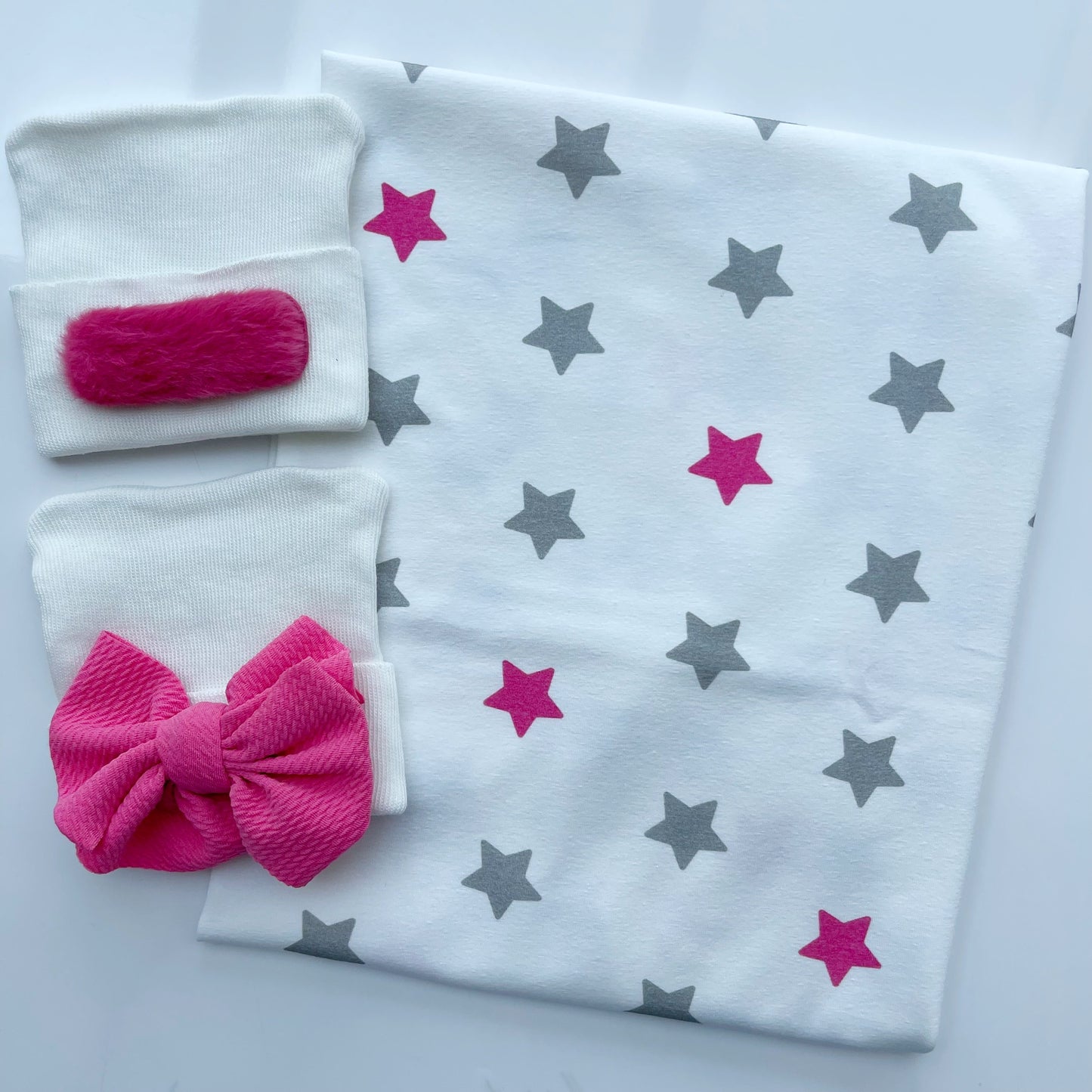 Hot Pink Star Swaddle