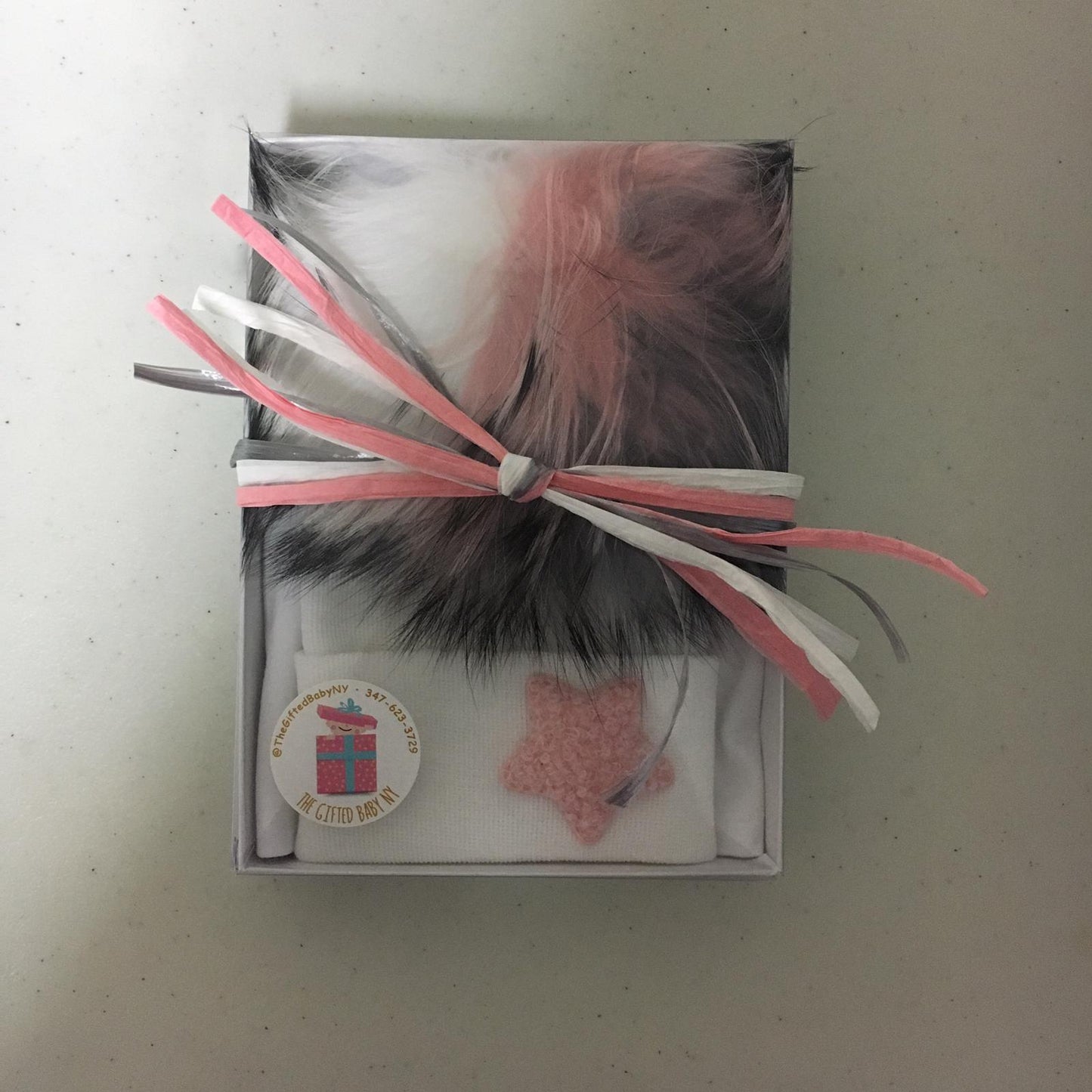 Fuzzy Star Hospital Hat - The Gifted Baby NY