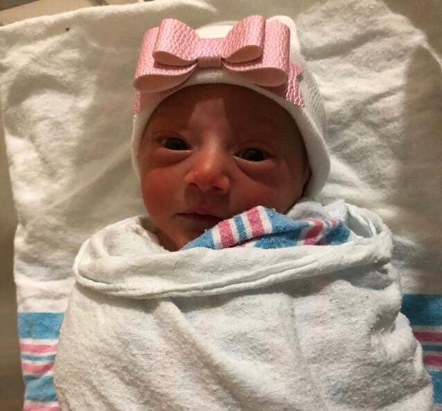 Leather Bow Hospital Hat - The Gifted Baby NY