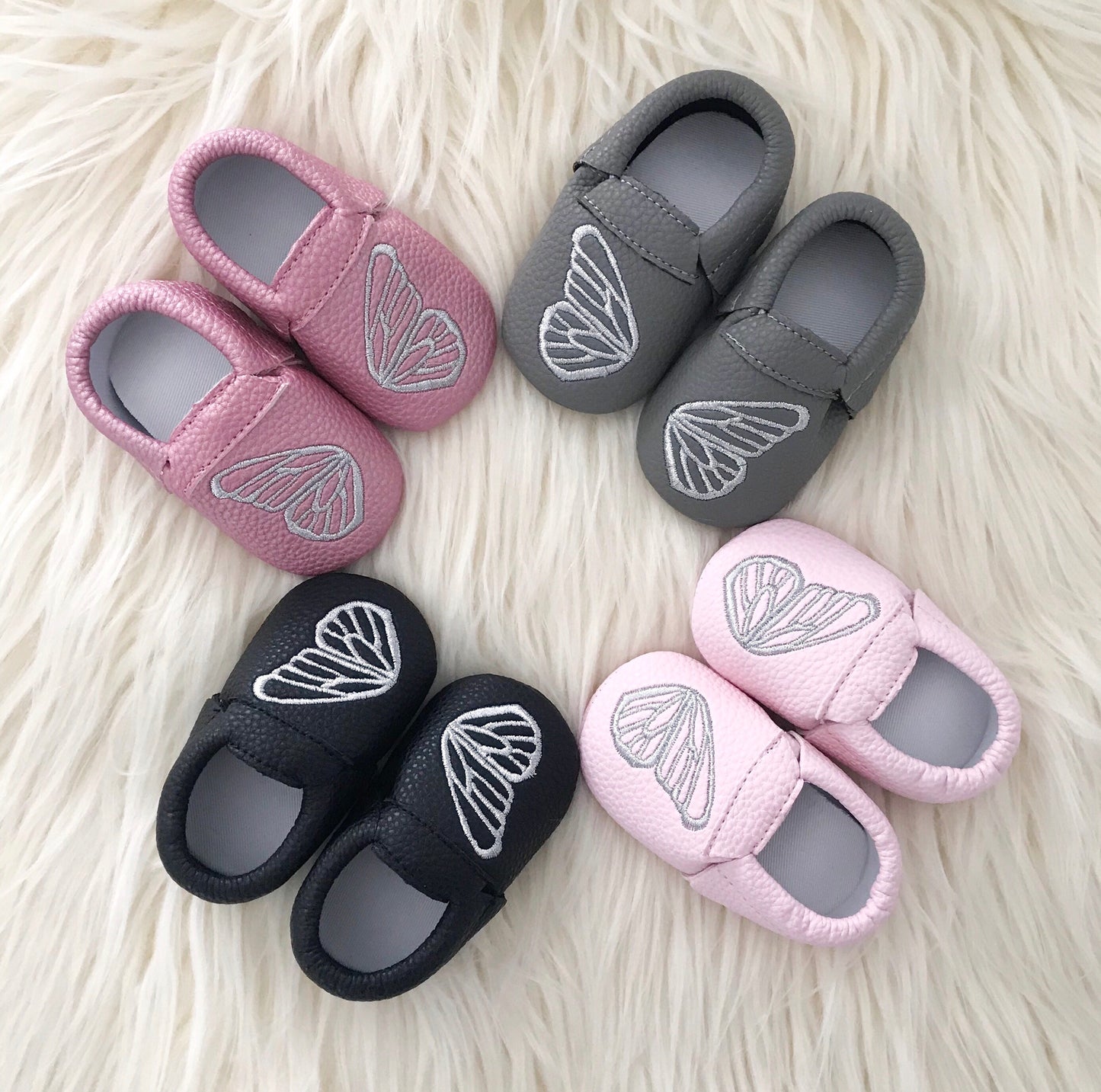 Black Butterfly Moccs - The Gifted Baby NY