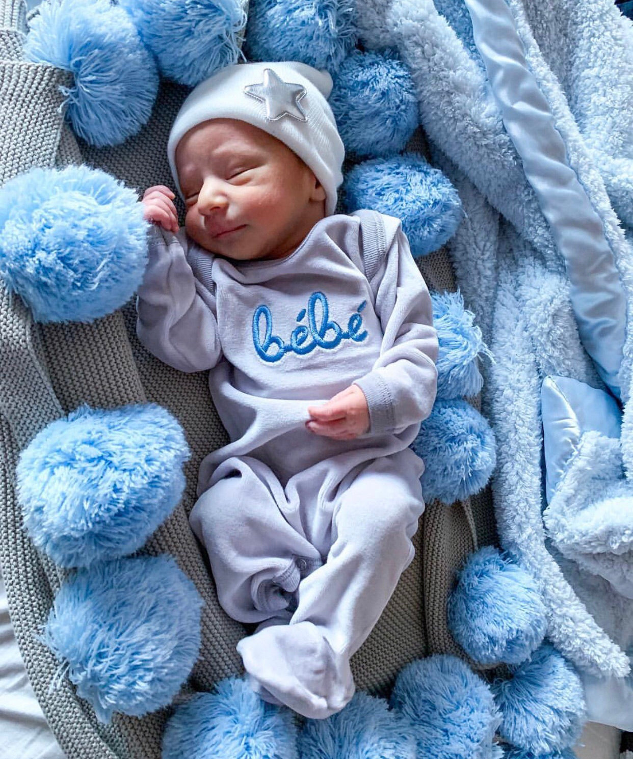 Metallic Star Hospital Hat - The Gifted Baby NY