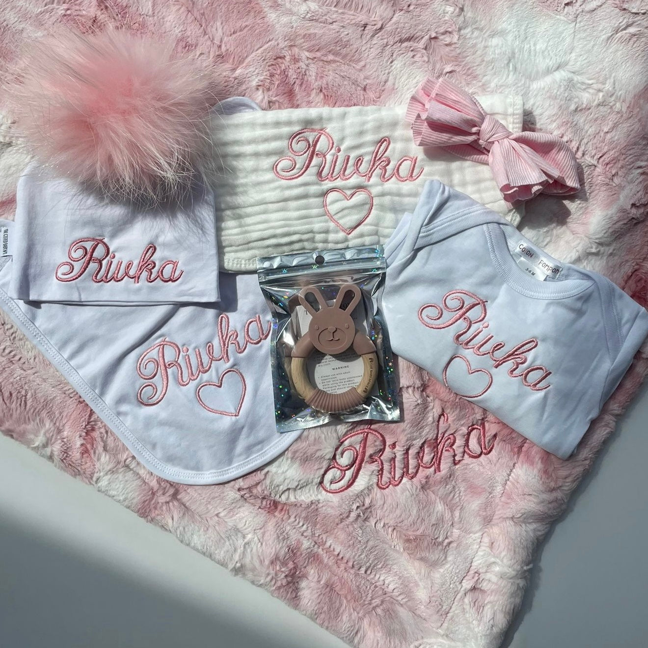 Baby Pink Bamboo Bow