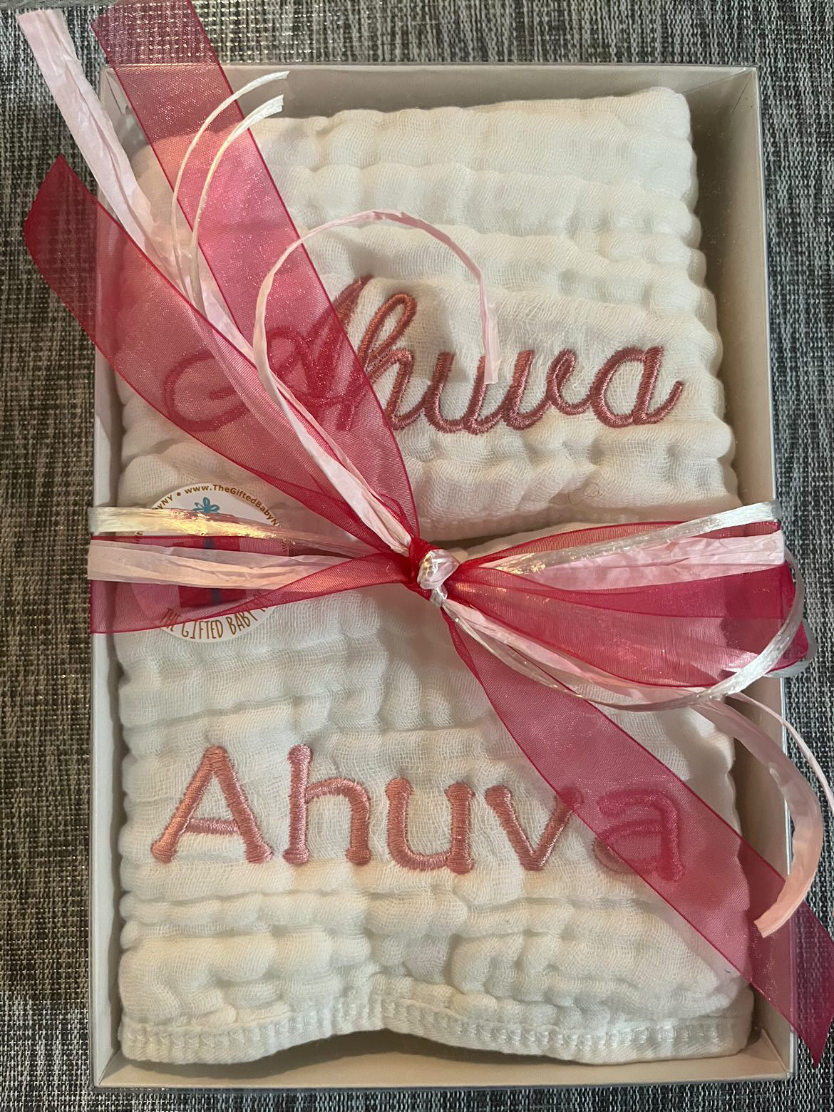 1 Burp Cloth (With Embroidery)