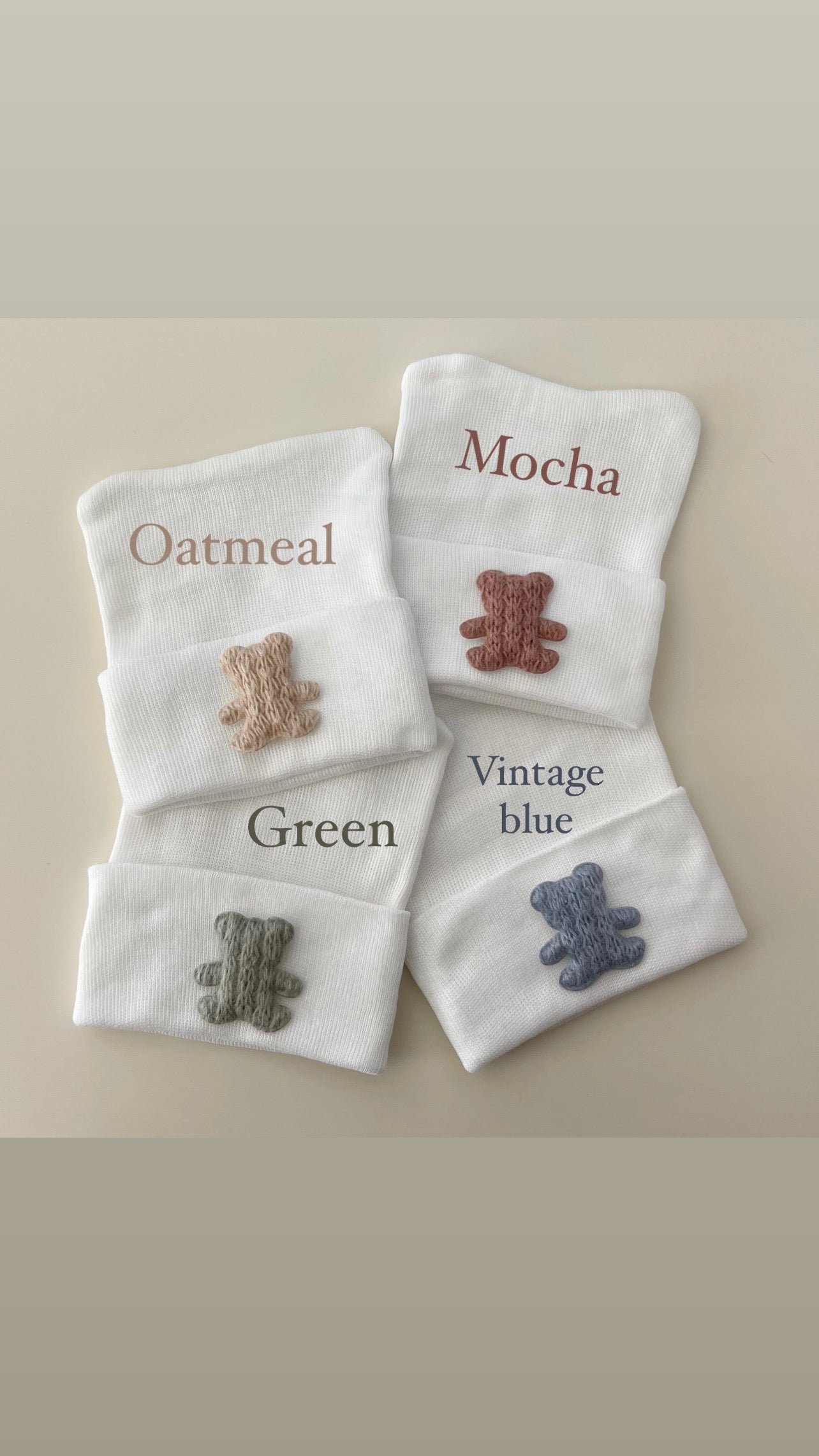 Sweater Teddy Hospital Hat