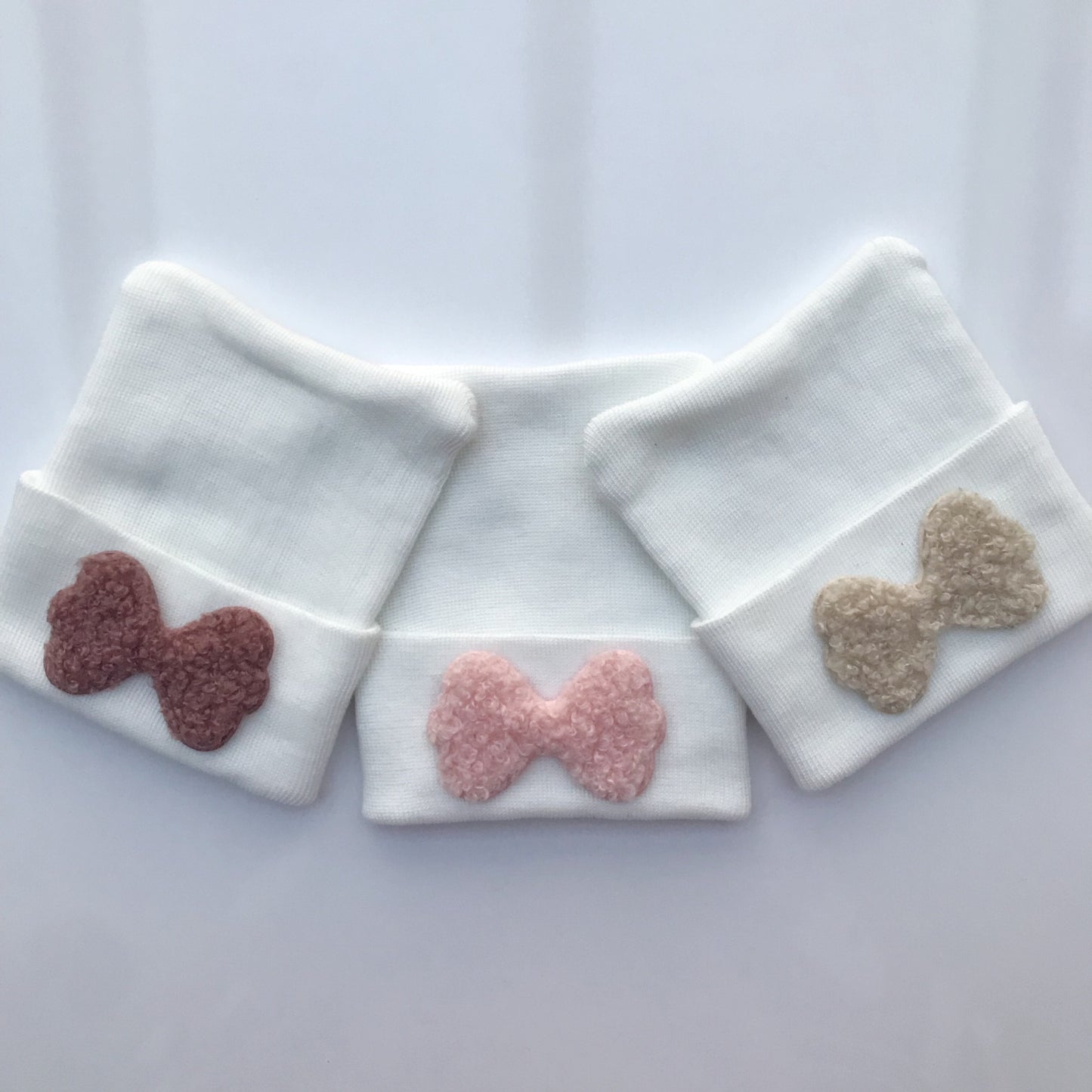 Fuzzy Bow/Butterfly Hospital Hat - The Gifted Baby NY