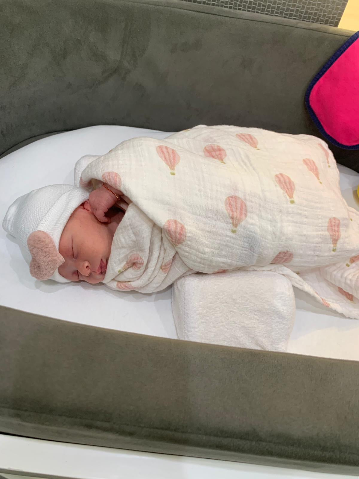 Large Furry Heart Hospital Hat - The Gifted Baby NY