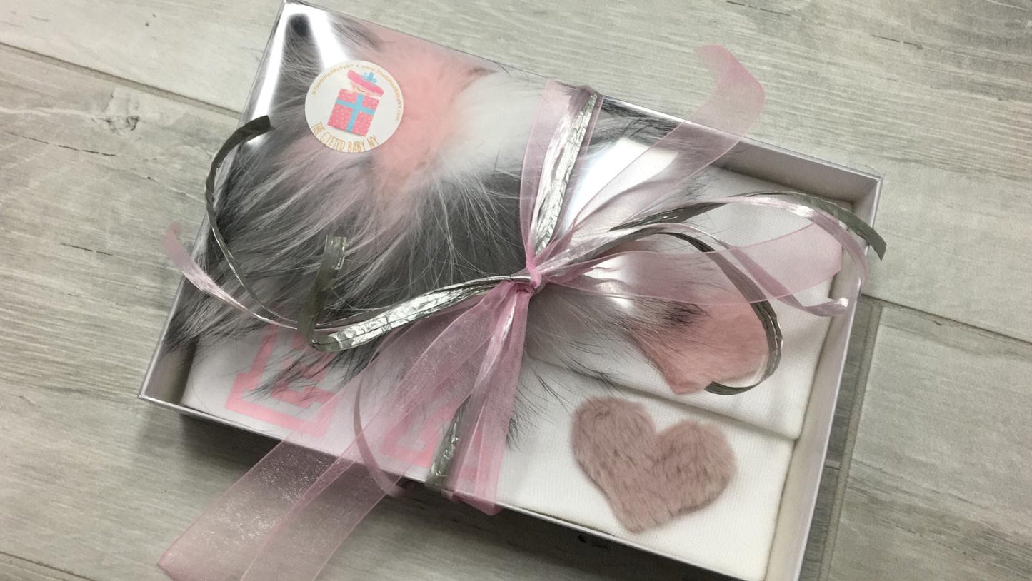 Large Furry Heart Hospital Hat - The Gifted Baby NY