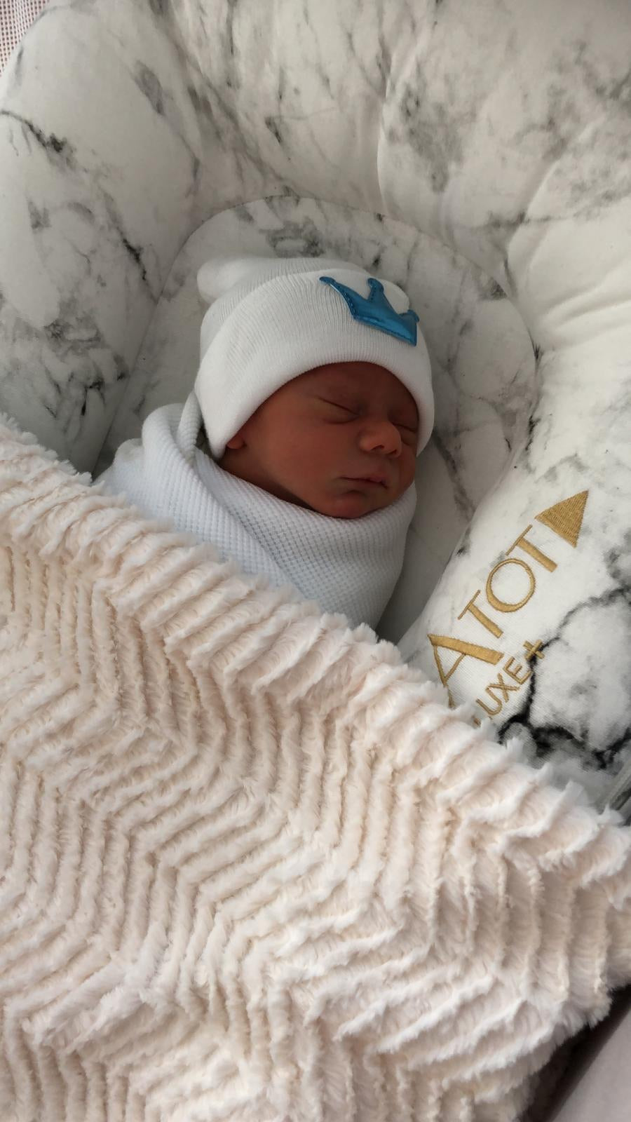 Metallic Crown Hospital Hat - The Gifted Baby NY
