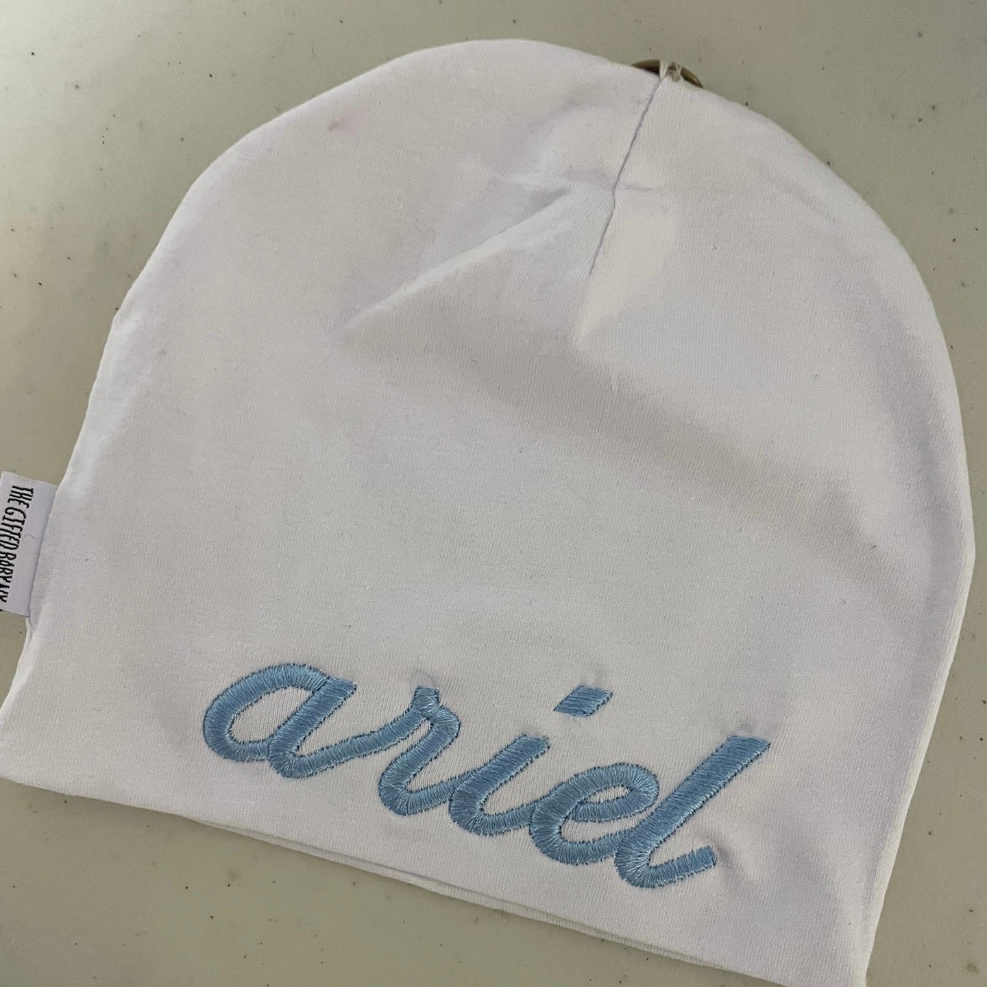 Embroidered Pompom Hats