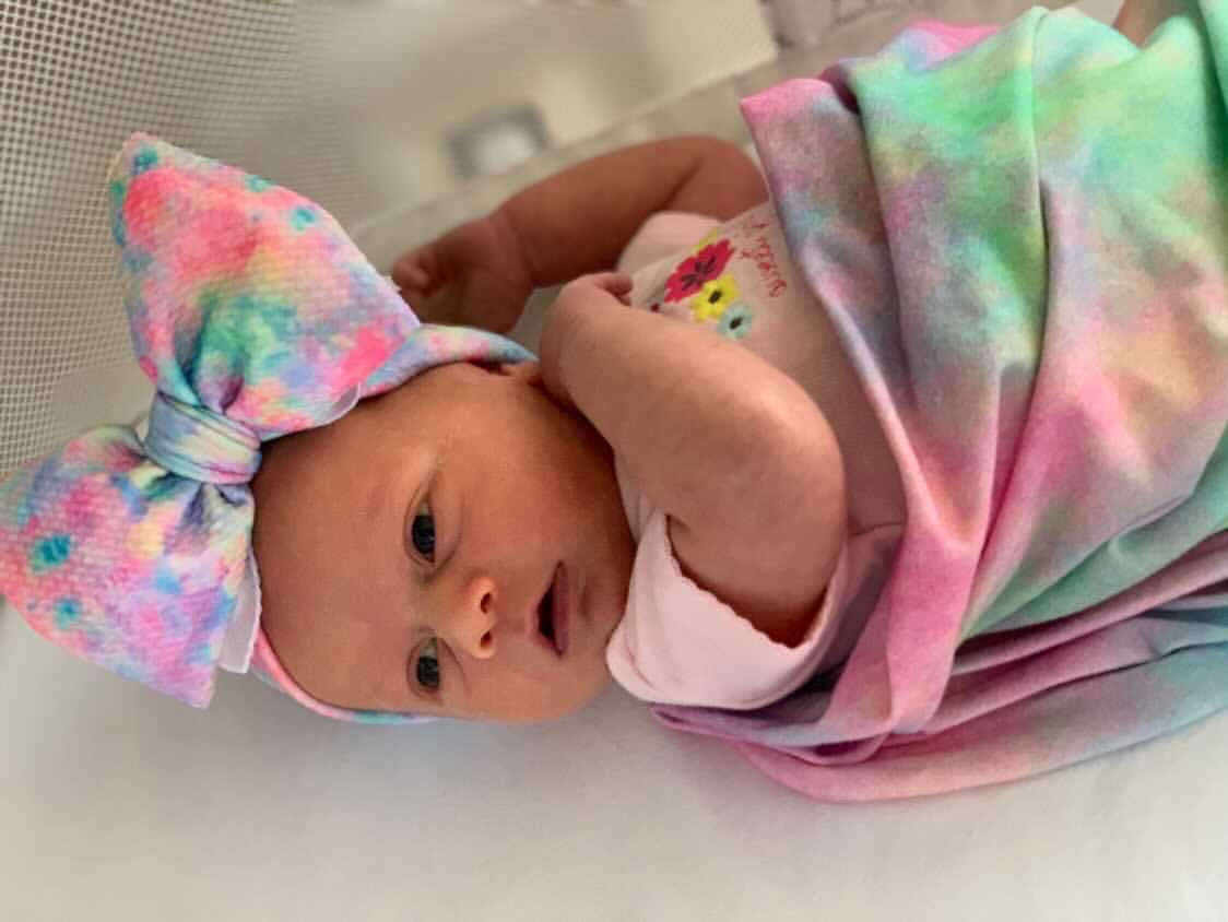 Tie-Dye Oversized Bow - The Gifted Baby NY