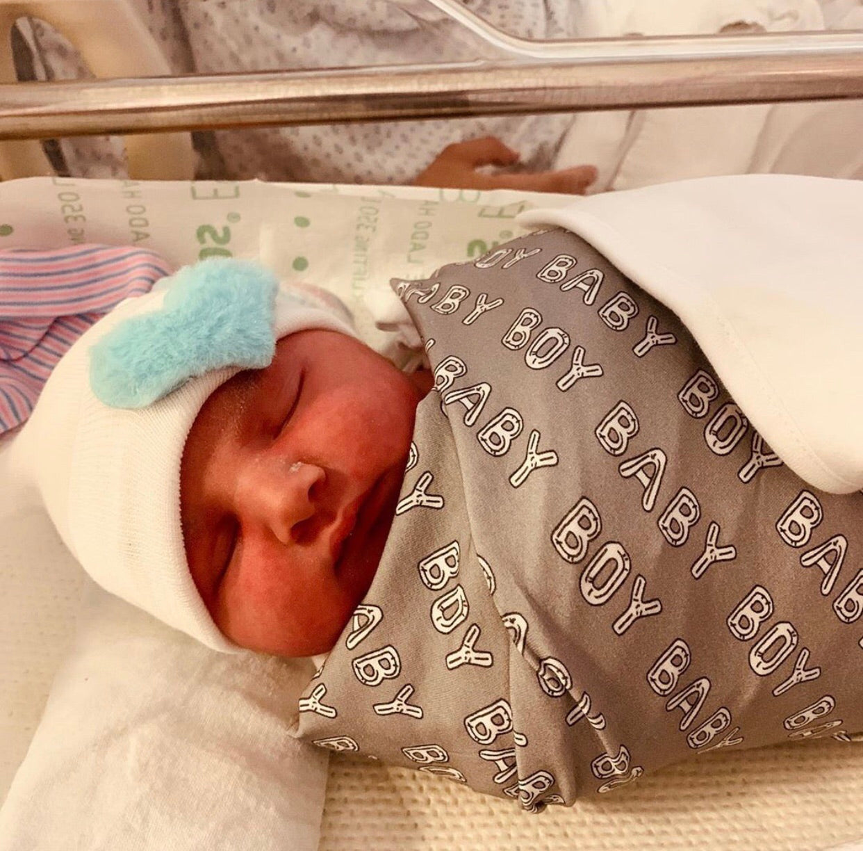 Large Furry Heart Hospital Hat - The Gifted Baby NY