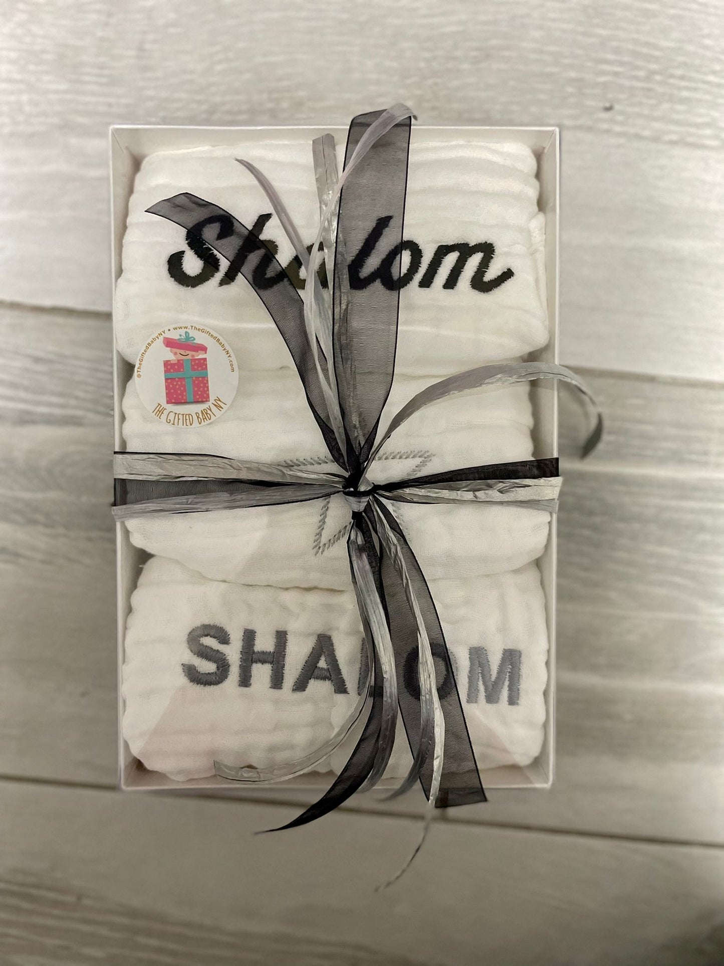 Set of 3 Burp Cloths (With Embroidery)