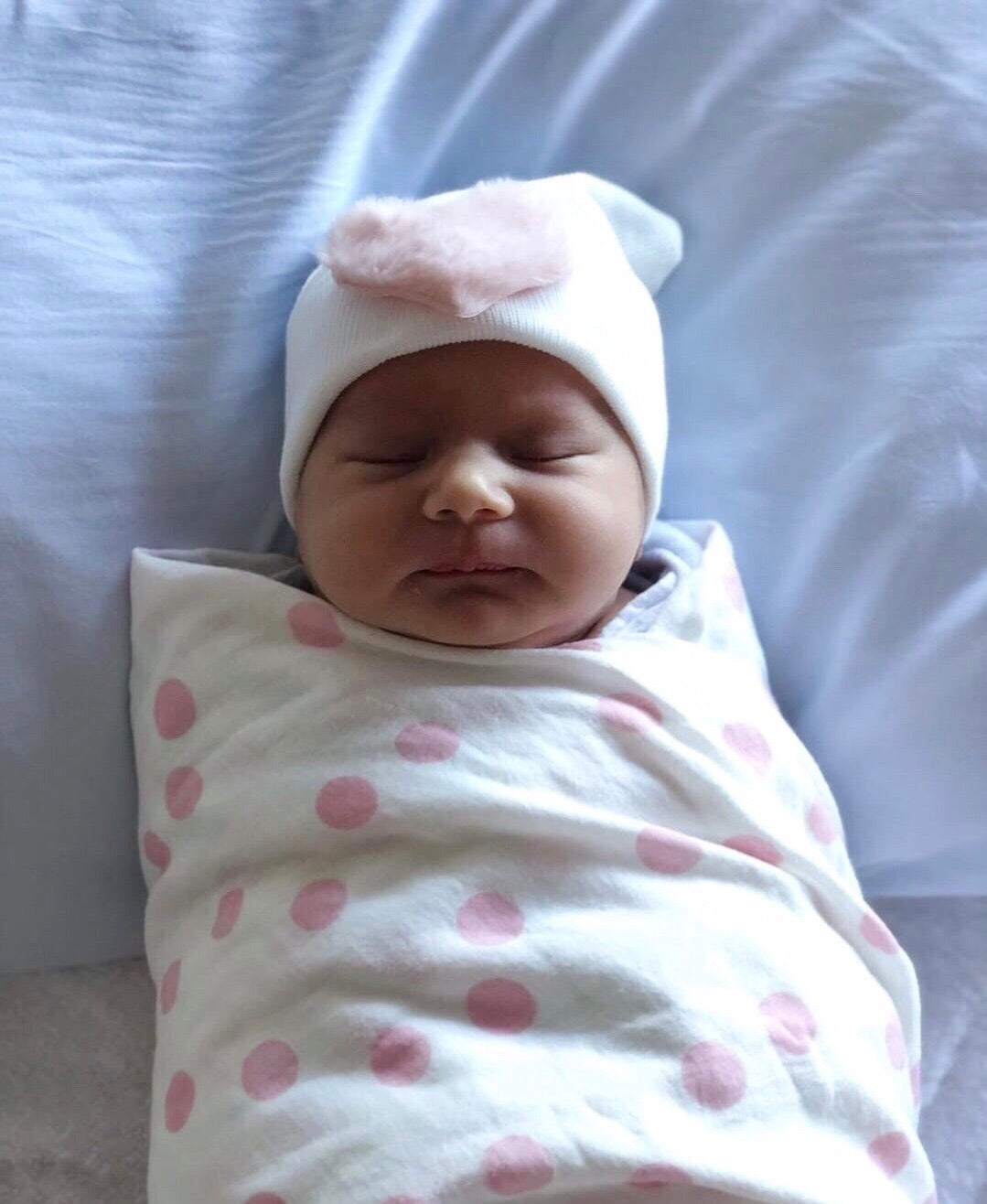 Large Furry Heart Hospital Hat - The Gifted Baby NY
