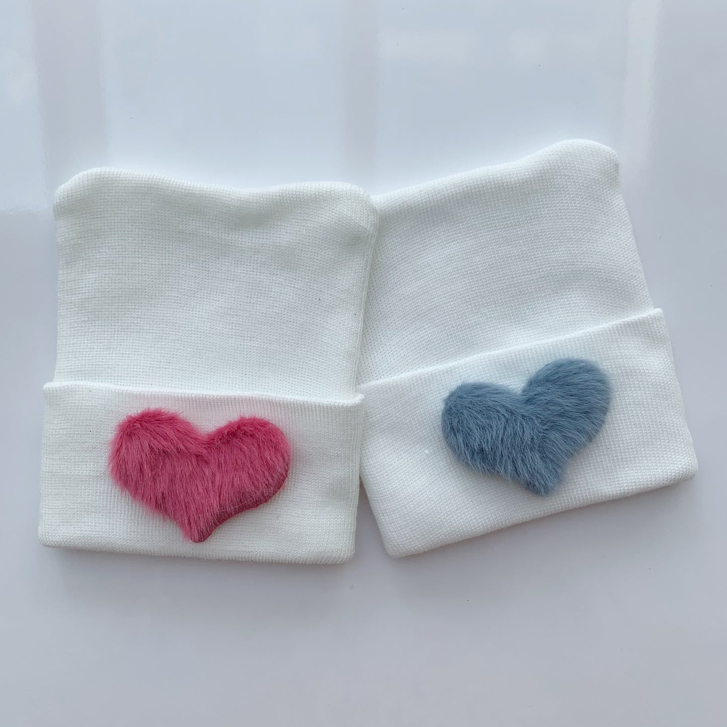 Medium Furry Heart Hospital Hat - The Gifted Baby NY