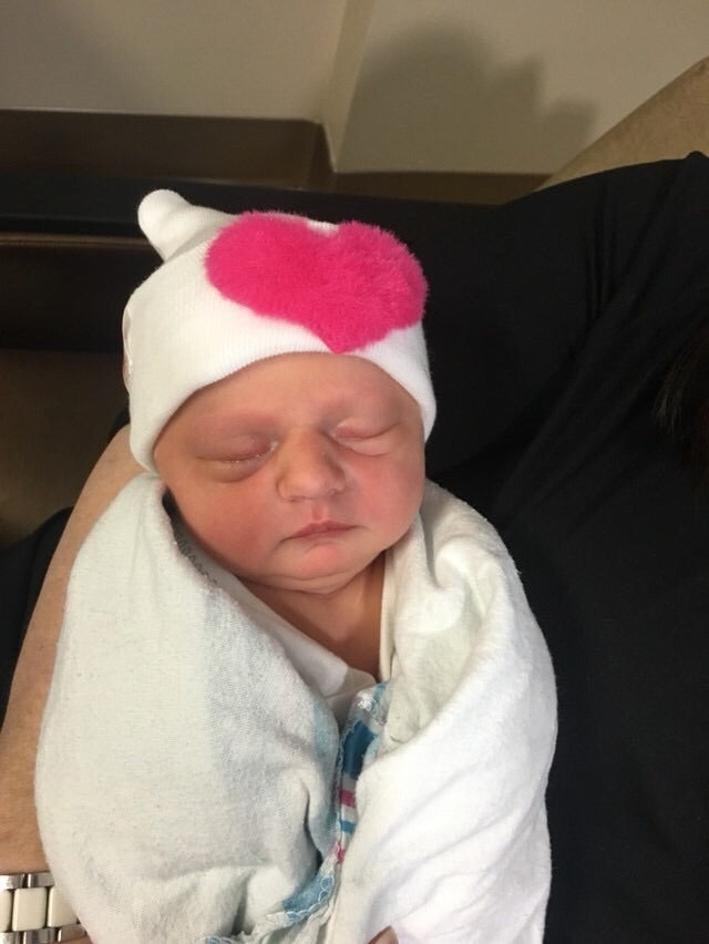Large Furry Heart Hospital Hat - The Gifted Baby NY