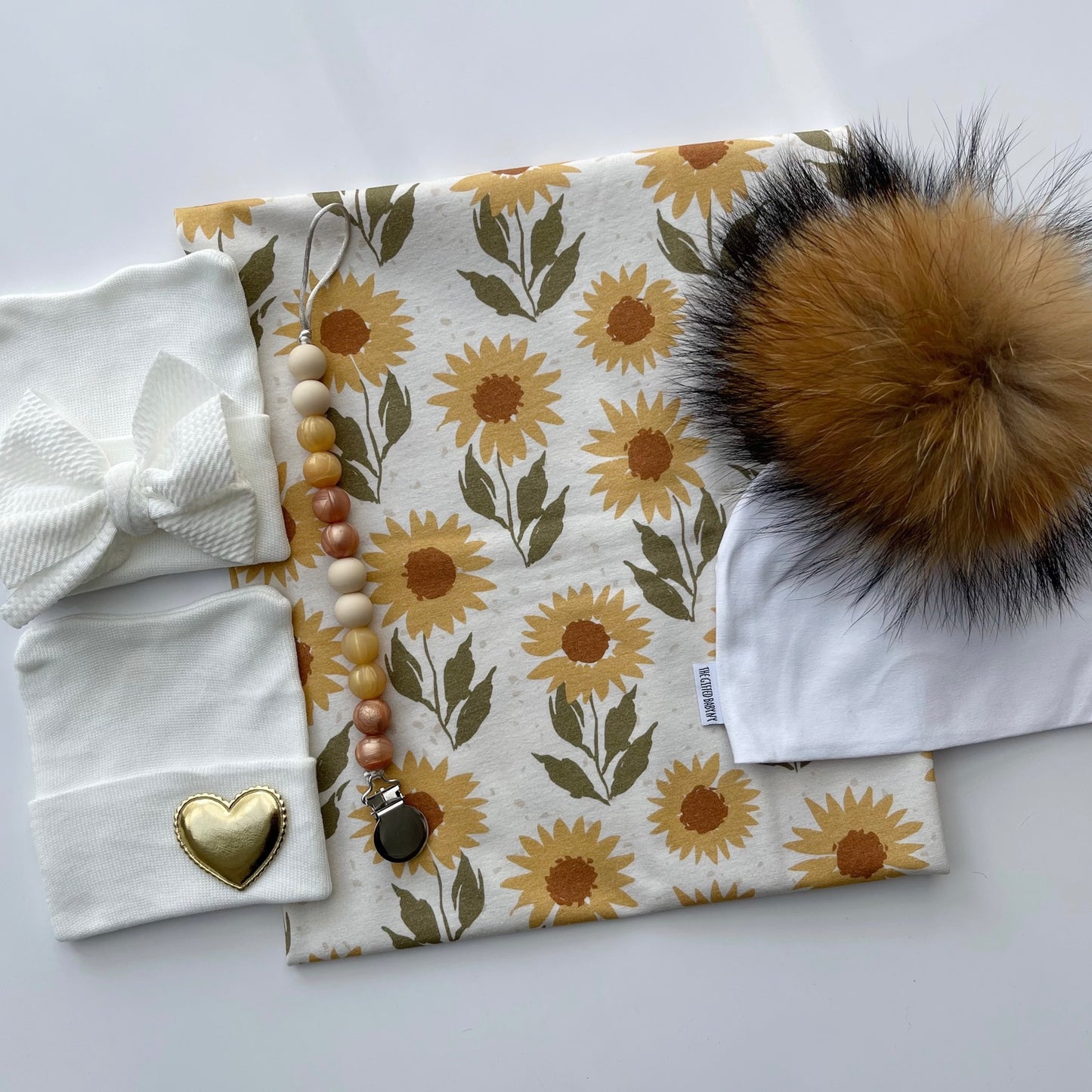 Sunflower Printed Swaddle