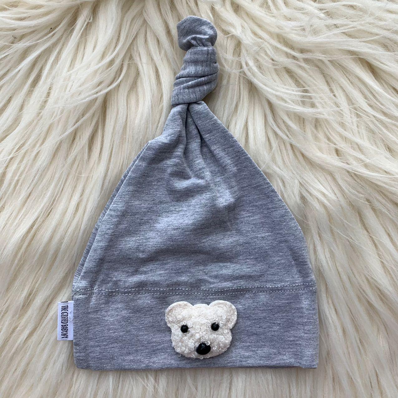 Heather Hat White Teddy - The Gifted Baby NY