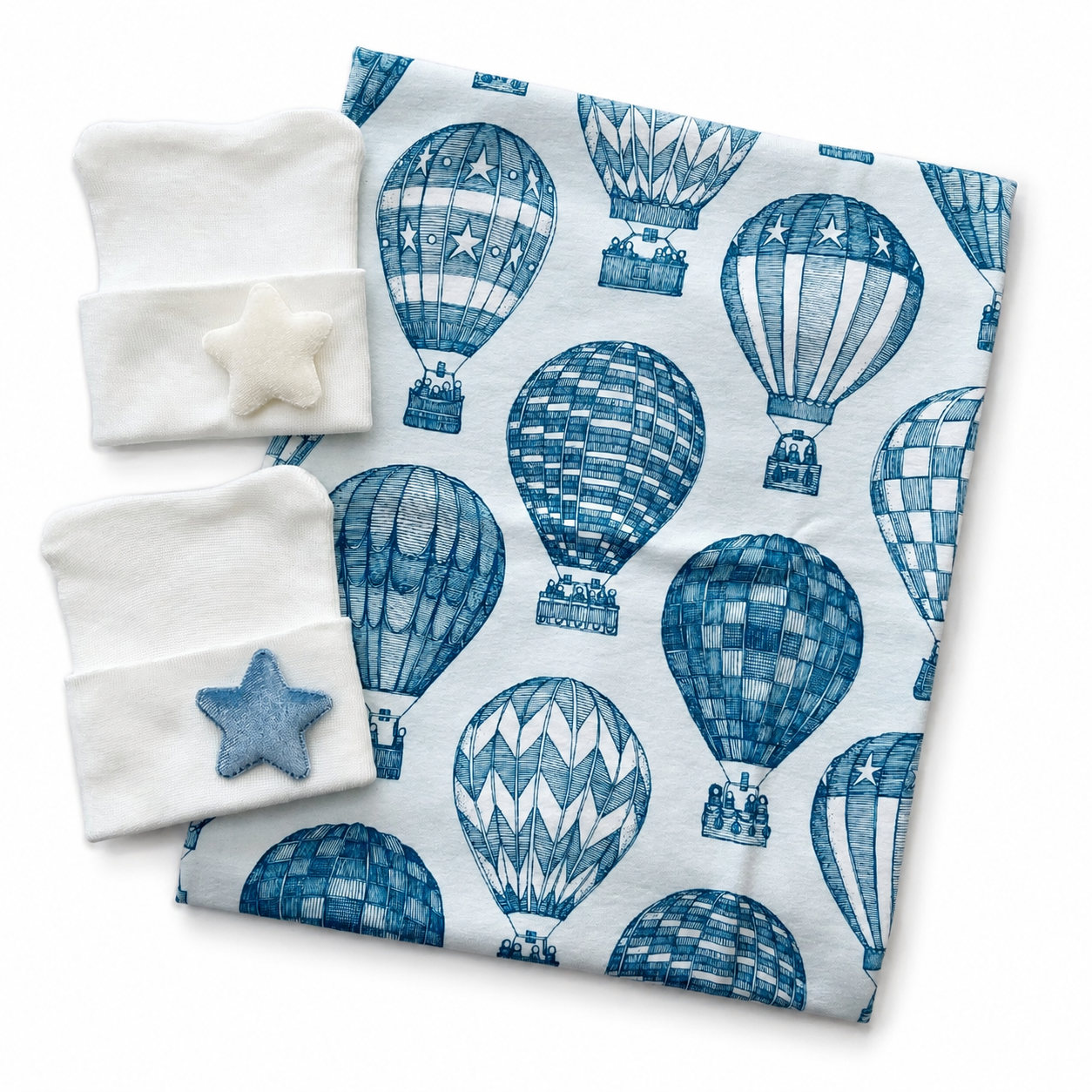 Blue Hot Air Balloon Swaddle