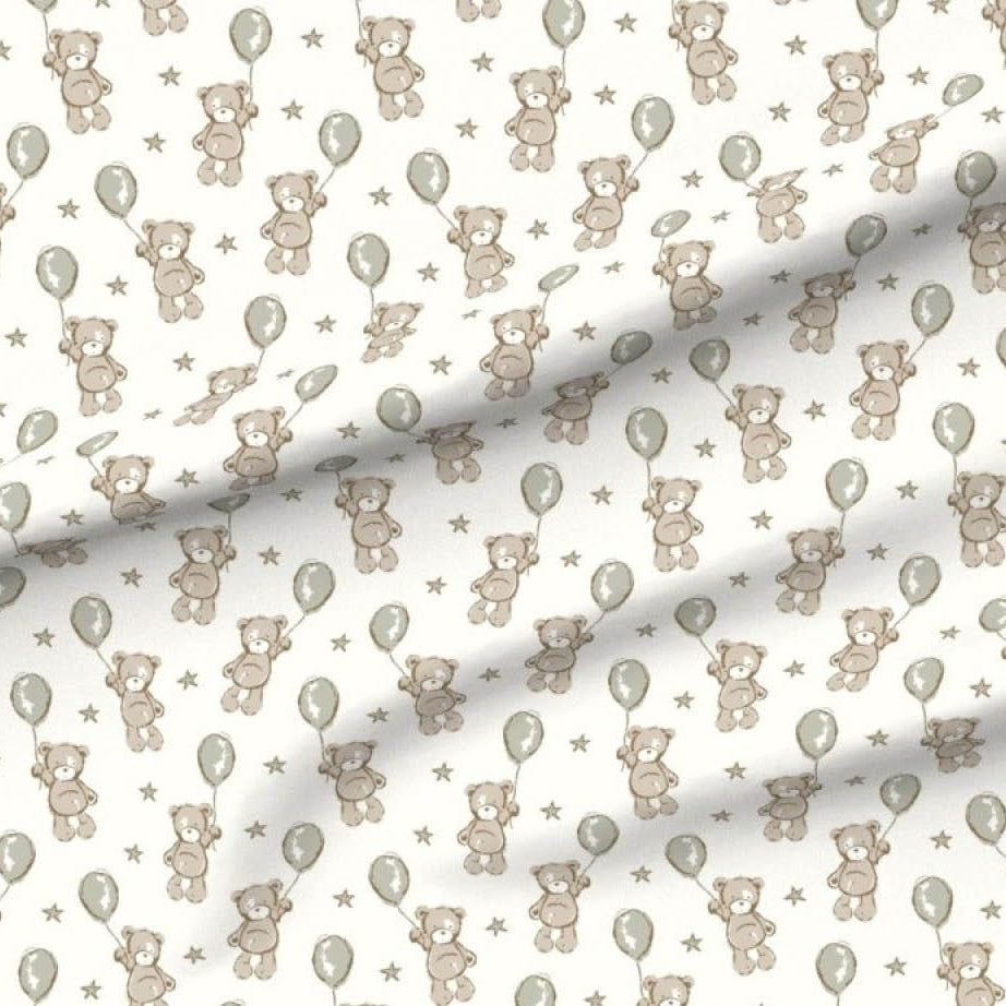 IMPERFECT Green Balloon Teddy Swaddle