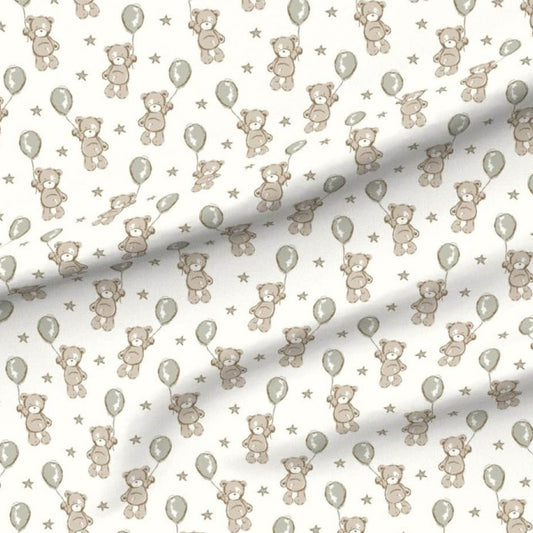 IMPERFECT Green Balloon Teddy Swaddle