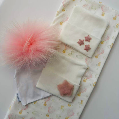 Pink Up Up and Away Swaddle