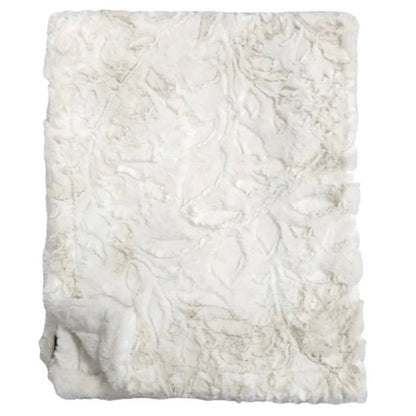 Ivory Petals Stroller Blanket
