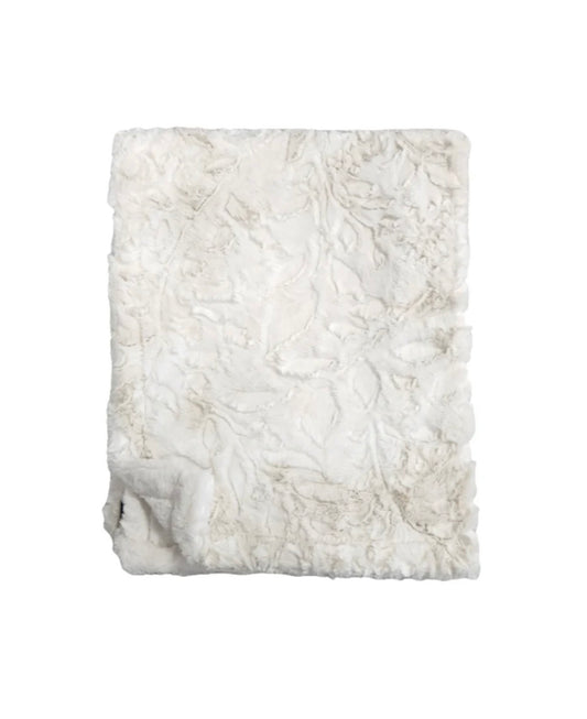 Ivory Petals Stroller Blanket