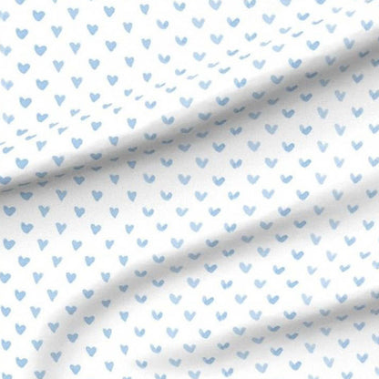 Blue Watercolor Hearts Swaddle