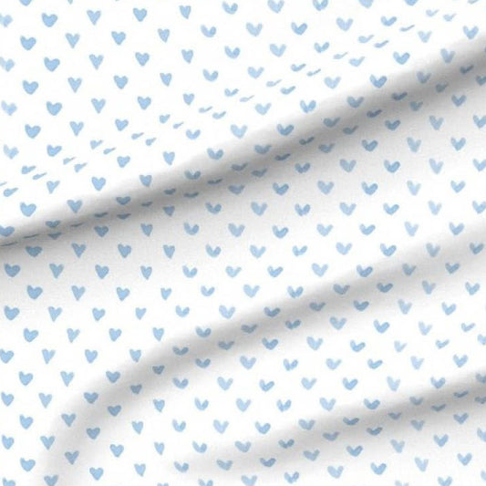 Blue Watercolor Hearts Swaddle