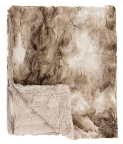 Latte Tie Dye Stroller Blanket