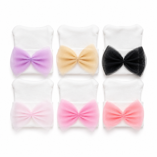 Tulle Bow Hospital Hat