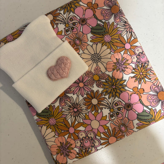 Wildflower Swaddle/Hat Gift Set