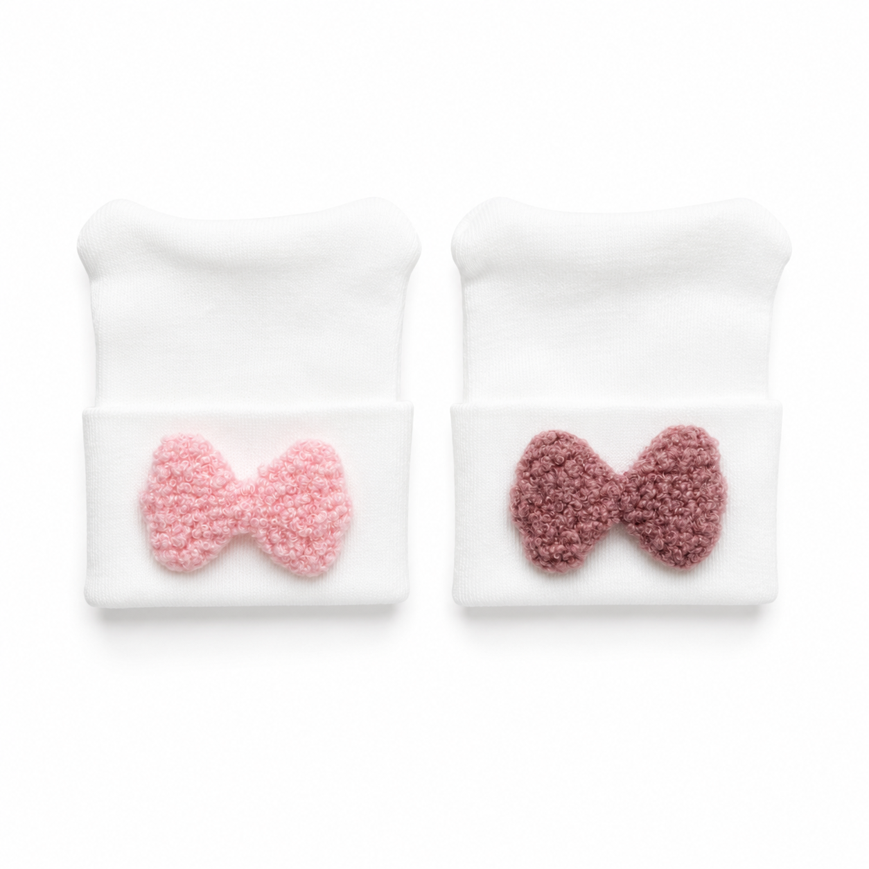 Fuzzy Bow Hospital Hat