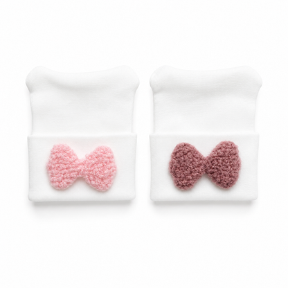 Fuzzy Bow Hospital Hat