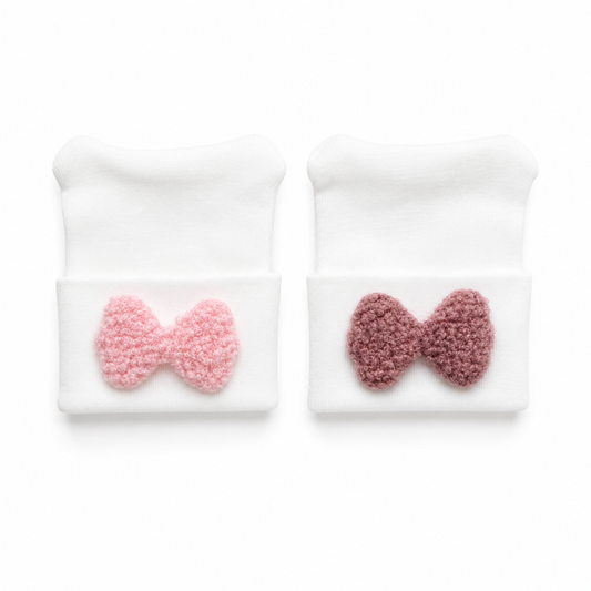 Fuzzy Bow Hospital Hat