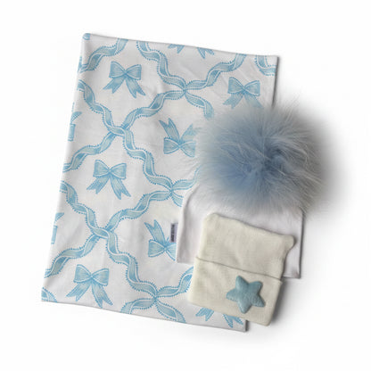 The Blue Ribbon Cameo Swaddle