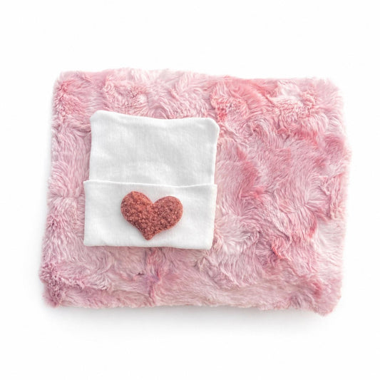 Pink Tie Dye Stroller Blanket Gift Set