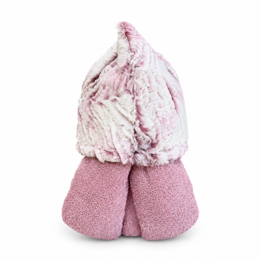 Lullaby Mauve Hooded Towel with Embroidery