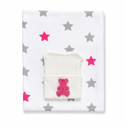 Hot Pink Star Swaddle